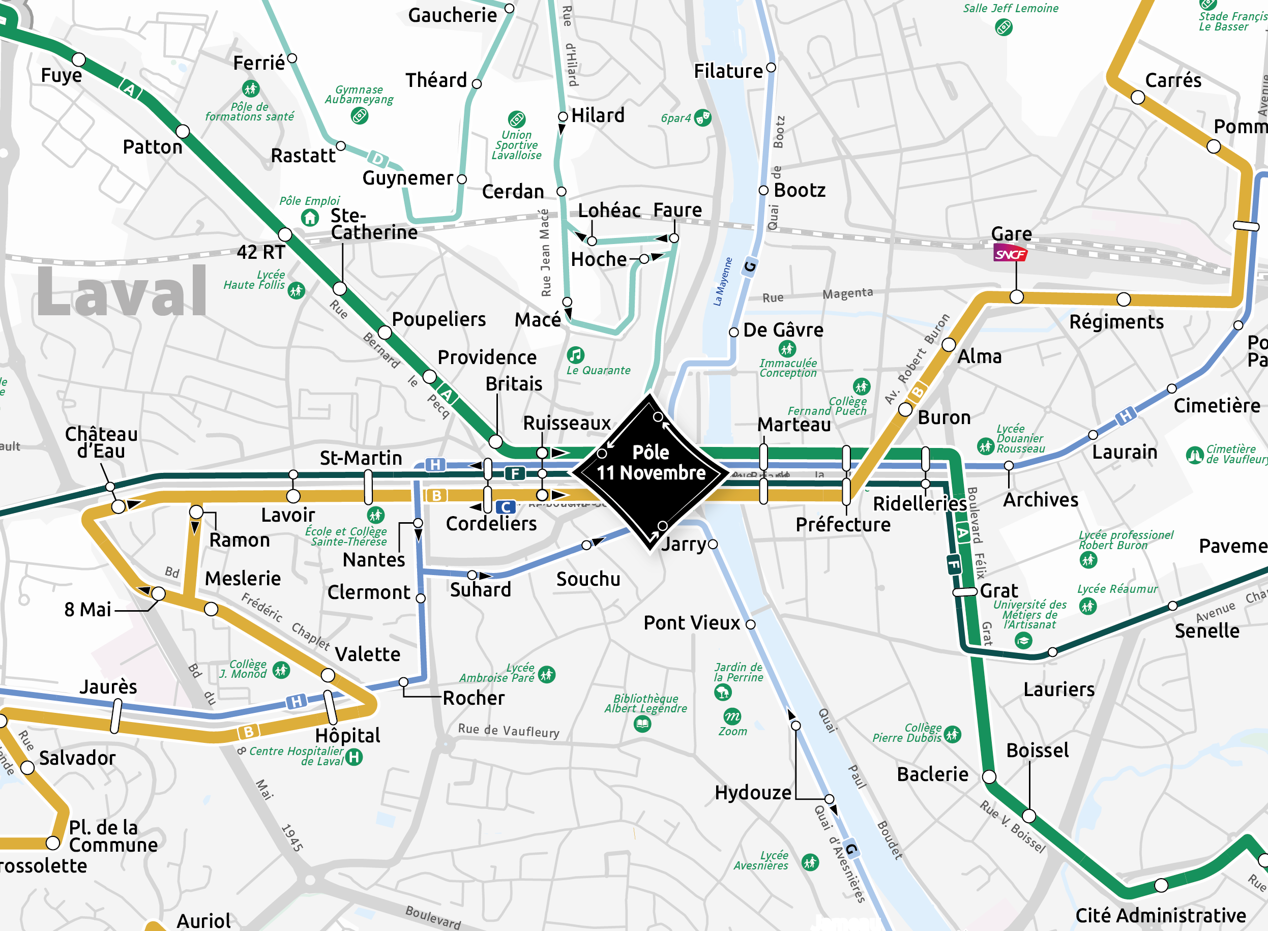 Plans Tul Laval Minia PLAN DU RESEAU Dimanche 